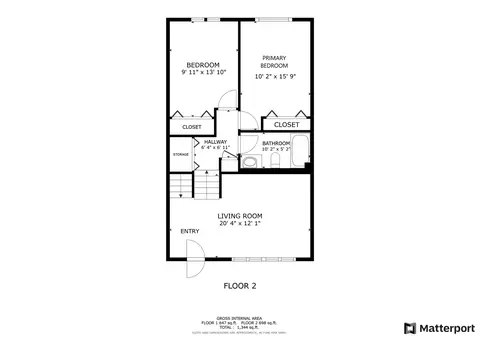 Floorplan - 8801 Robin Dr #B, Des Plaines, IL 60016 photo 2 of 2