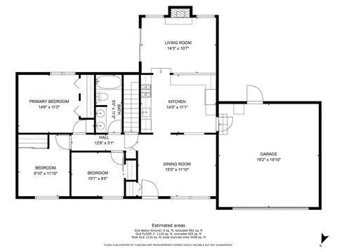 Floorplan - 829 Bay Ct, Bartlett, IL 60103 photo 2 of 3