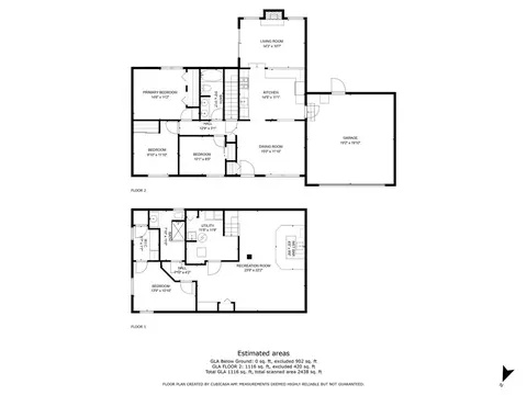 Floorplan - 829 Bay Ct, Bartlett, IL 60103 photo 3 of 3