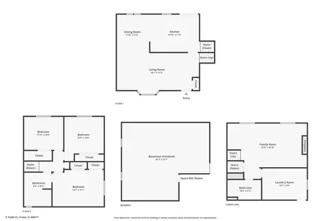 Floorplan - 5 Todd Ct, Crete, IL 60417 photo 3 of 4