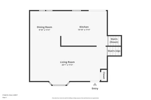 Floorplan - 5 Todd Ct, Crete, IL 60417 photo 1 of 4