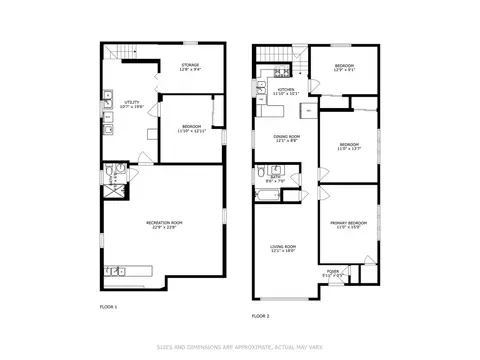 Floorplan - 1907 E 93rd St, Chicago, IL 60617 photo 2 of 3