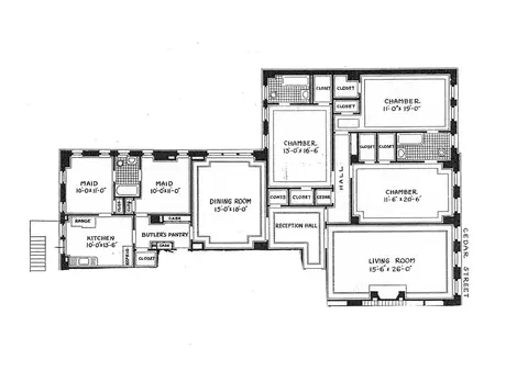 Floorplan - 70 E Cedar St #4E, Chicago, IL 60611 photo 1 of 1