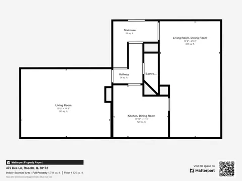 Floorplan - 479 Dee Ln, Roselle, IL 60172 photo 1 of 2