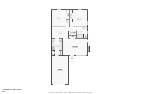 Floorplan - 1270 Deerpath Dr, Morris, IL 60450 photo 1 of 1