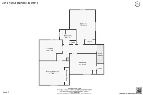 Floorplan - 314 E 1st St, East Dundee, IL 60118 photo 1 of 3