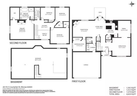 Floorplan - 26176 S Countyfair Dr, Monee, IL 60449 photo 1 of 1