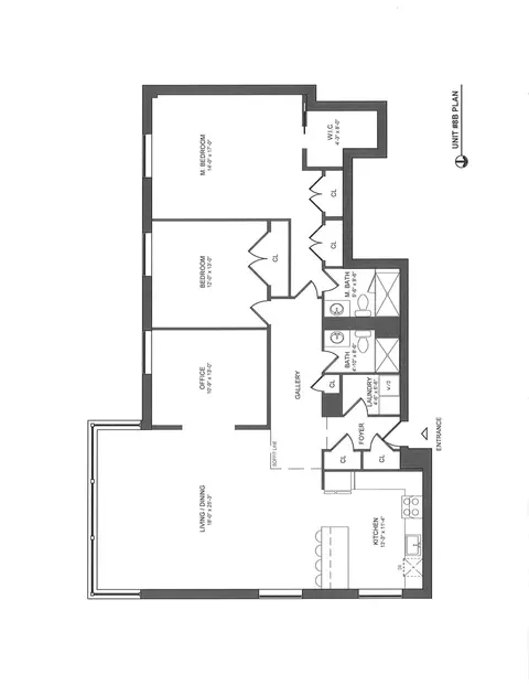 Floorplan - 100 E Bellevue Pl #8B, Chicago, IL 60611 photo 1 of 1