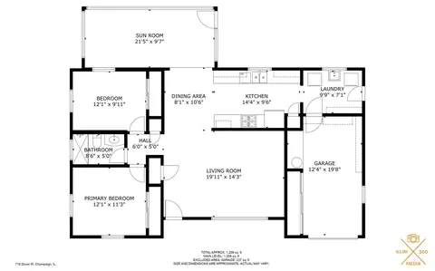 Floorplan - 716 Dover Pl, Champaign, IL 61820 photo 1 of 1