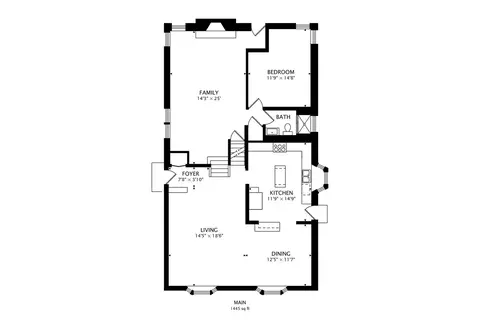 Floorplan - 325 Bellaire Ave, Des Plaines, IL 60016 photo 1 of 4