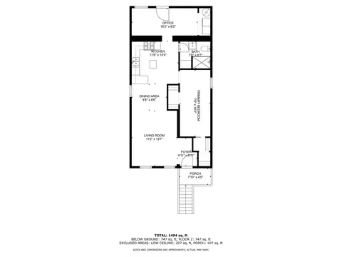 Floorplan - 3522 S Honore St, Chicago, IL 60609 photo 2 of 3