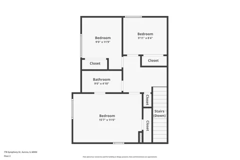 Floorplan - 778 Symphony Dr, Aurora, IL 60504 photo 3 of 3