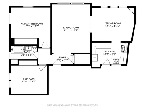 Floorplan - 1518 E 59th St #3A, Chicago, IL 60637 photo 1 of 1