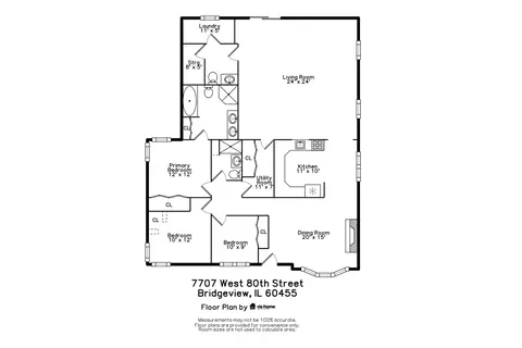 Floorplan - 7707 W 80th St, Bridgeview, IL 60455 photo 1 of 1
