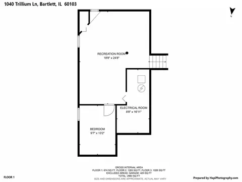 Floorplan - 1040 Trillium Ln, Bartlett, IL 60103 photo 4 of 4
