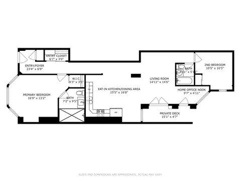 Floorplan - 59 E Cedar St #1A-1B, Chicago, IL 60611 photo 1 of 1