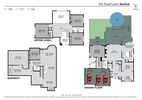 Floorplan - 561 Ford Ln, Bartlett, IL 60103 photo 2 of 4