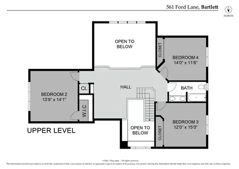 Floorplan - 561 Ford Ln, Bartlett, IL 60103 photo 1 of 4