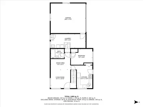 Floorplan - 456 N Jackson Blvd, Hillside, IL 60162 photo 2 of 4