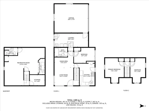 Floorplan - 456 N Jackson Blvd, Hillside, IL 60162 photo 3 of 4