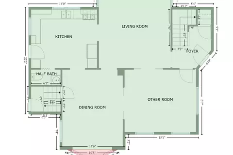 Floorplan - 312 E Springfield Rd, Arcola, IL 61910 photo 2 of 3