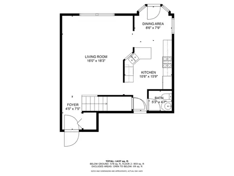 Floorplan - 1088 Delta Dr, Elgin, IL 60123 photo 2 of 3