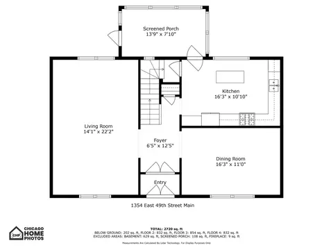 Floorplan - 1354 E 49th St, Chicago, IL 60615 photo 1 of 4
