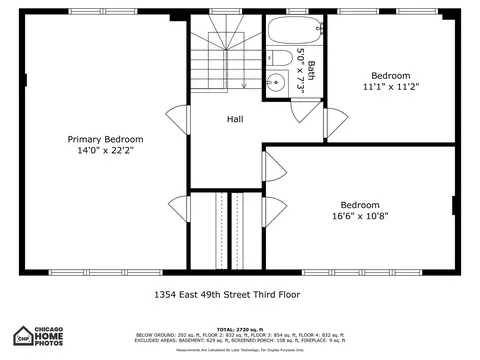 Floorplan - 1354 E 49th St, Chicago, IL 60615 photo 3 of 4