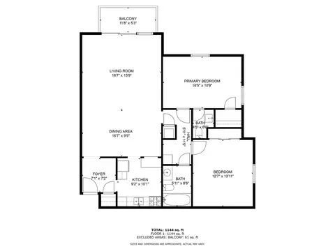 Floorplan - 5200 Carriageway Dr #202, Rolling Meadows, IL 60008 photo 1 of 1