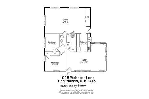 Floorplan - 1028 Webster Ln, Des Plaines, IL 60016 photo 2 of 2