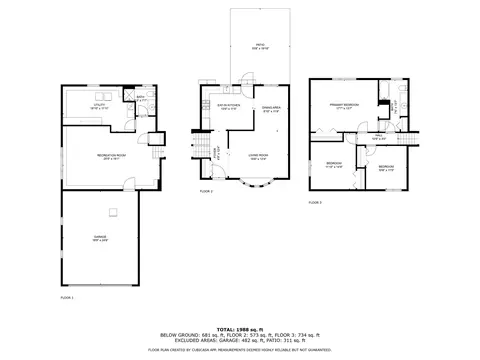 Floorplan - 16454 Spangler Rd, Plainfield, IL 60586 photo 1 of 1