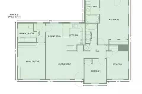 Floorplan - 1916 Clover Ln, Champaign, IL 61821 photo 1 of 2
