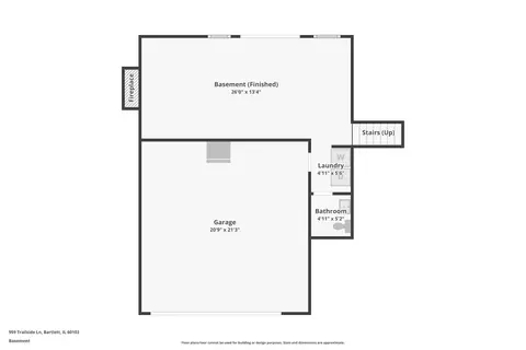 Floorplan - 959 Trailside Ln, Bartlett, IL 60103 photo 3 of 4