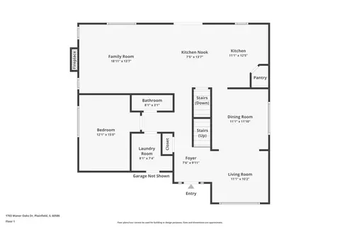 Floorplan - 1703 Manor Oaks Dr, Plainfield, IL 60586 photo 3 of 4