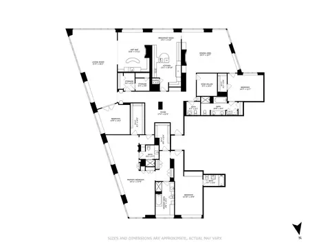 Floorplan - 57 E Delaware Pl #PH4001, Chicago, IL 60611 photo 1 of 1