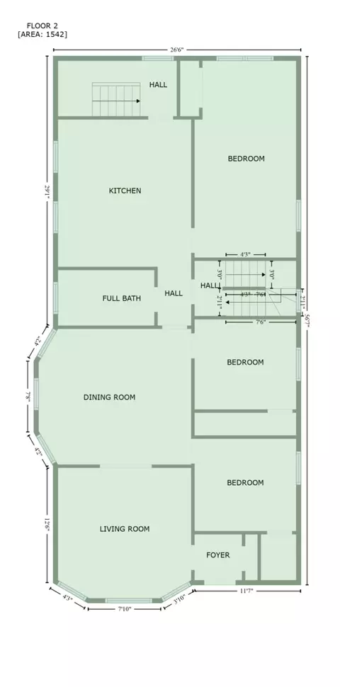 Floorplan - 6447 Sinclair Ave, Berwyn, IL 60402 photo 1 of 7