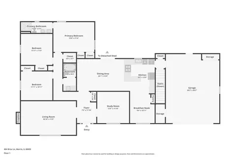 Floorplan - 404 Briar Ln, Morris, IL 60450 photo 1 of 3
