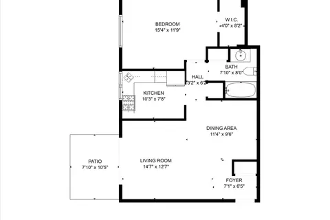 Floorplan - 576 Fairway View Dr #1E, Wheeling, IL 60090 photo 1 of 1