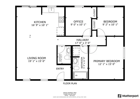 Floorplan - 5045 Rochester Dr, Hoffman Estates, IL 60010 photo 1 of 1