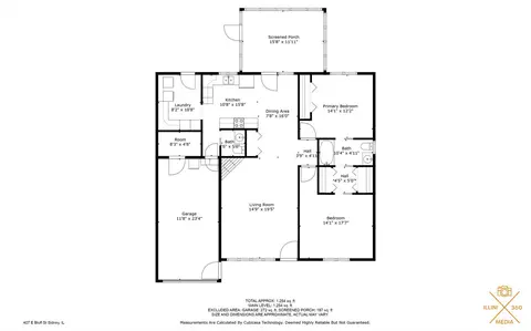 Floorplan - 407 Bluff St #407, Sidney, IL 61877 photo 1 of 1