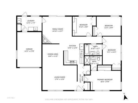 Floorplan - 1004 Beverly Dr, Wheeling, IL 60090 photo 1 of 1
