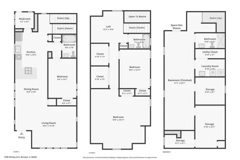 Floorplan - 1508 Wesley Ave, Berwyn, IL 60402 photo 1 of 4