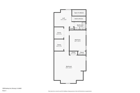 Floorplan - 1508 Wesley Ave, Berwyn, IL 60402 photo 3 of 4
