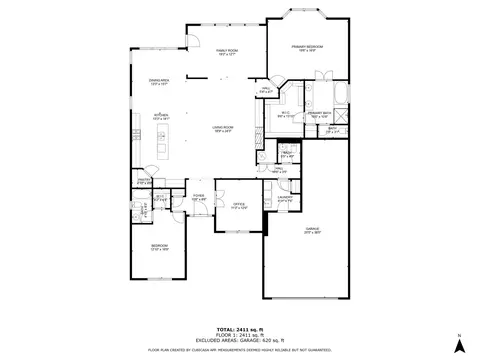 Floorplan - 2425 Cape Cod Cir, Elgin, IL 60124 photo 1 of 1