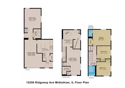Floorplan - 15256 Ridgeway Ave, Midlothian, IL 60445 photo 1 of 1