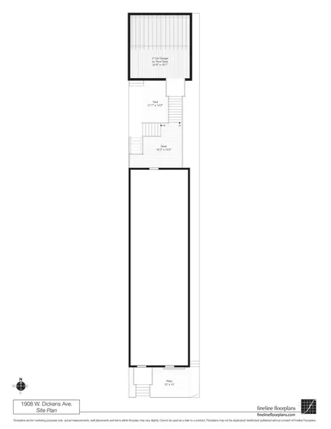 Floorplan - 1908 W Dickens Ave, Chicago, IL 60614 photo 1 of 2