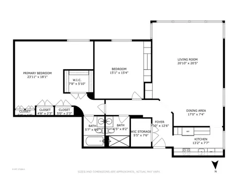 Floorplan - 100 E Bellevue Pl #19D, Chicago, IL 60611 photo 1 of 1