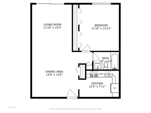 Floorplan - 1500 Harbour Dr #1F, Wheeling, IL 60090 photo 1 of 1