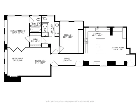Floorplan - 73 Elm St #4A, Chicago, IL 60611 photo 1 of 1