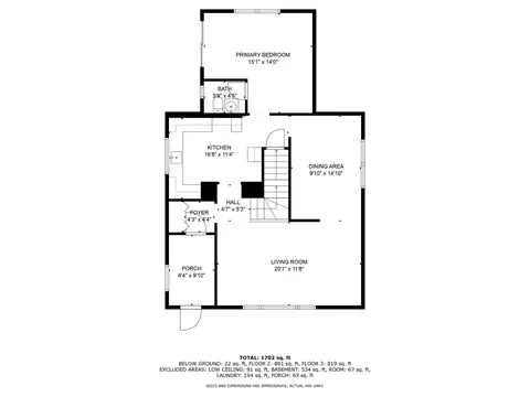 Floorplan - 6438 Sinclair Ave, Berwyn, IL 60402 photo 2 of 8